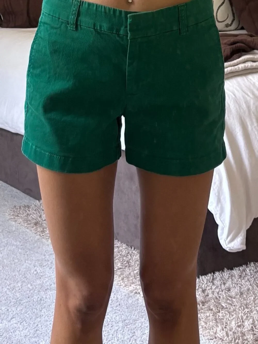 J.Crew Green Chino Shorts